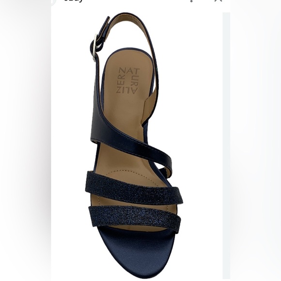 Naturalizer strappy sling back Tiami pumps in midnight blue. - Picture 2 of 5